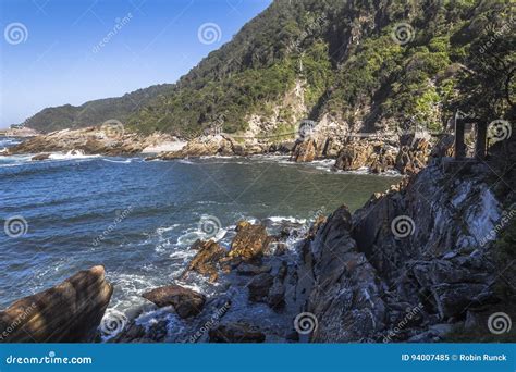 Storms River Mouth in Tsitsikamma National Park, South Africa Stock Image - Image of river ...