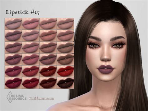 The Sims 4 Lipstick N15 by coffeemoon - CC The Sims