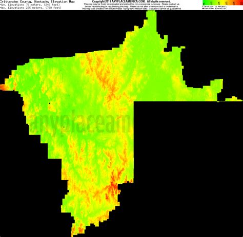 Free Crittenden County, Kentucky Topo Maps & Elevations