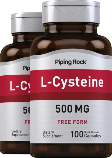 L-Cysteine Supplements | Uses | Benefits | Dosage | PipingRock Health ...