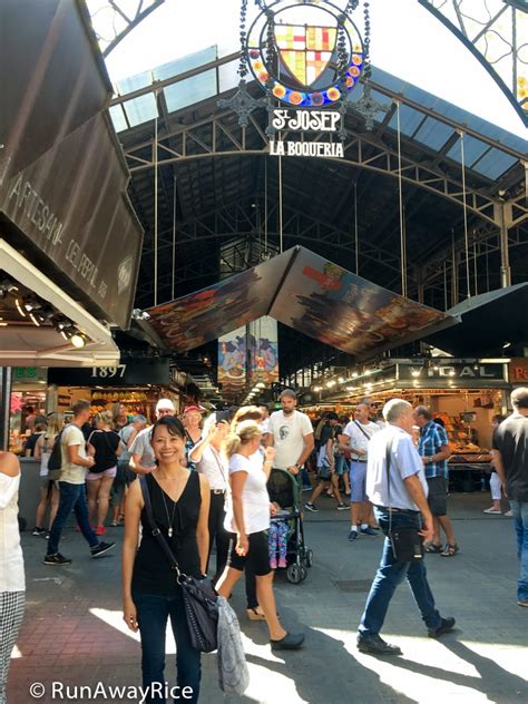 La Boqueria Market - World-Famous Public Food Market in Barcelona, Spain