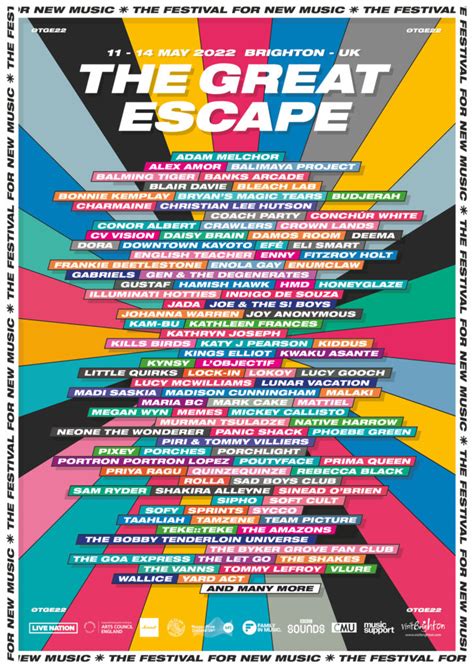 Music Support partner charity of The Great Escape Festival 2022 - Music Support