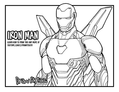 Iron Man Suit Sketch at PaintingValley.com | Explore collection of Iron ...