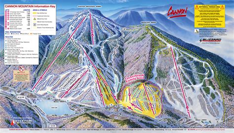 Cannon Mtn Ski Area Trail Map | New Hampshire Ski Resort Maps