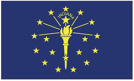 INDIANA State Flag