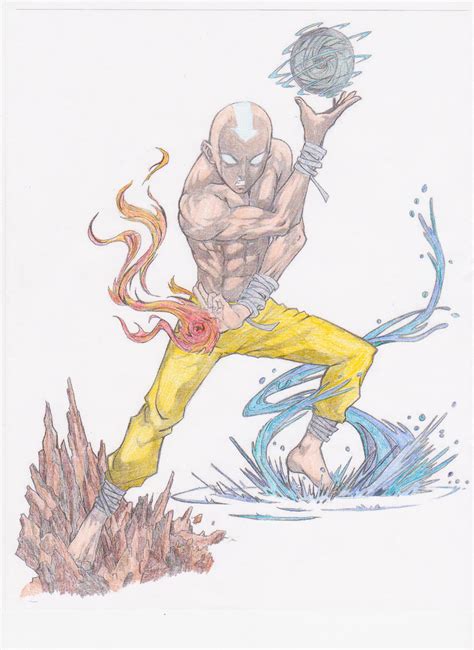 Avatar Aang colored by lancehunter17 on DeviantArt