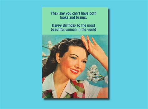 Funny, Rude Birthday Card for a Woman - Etsy