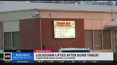 Lockdown lifted at an Elk Grove Middle School - YouTube