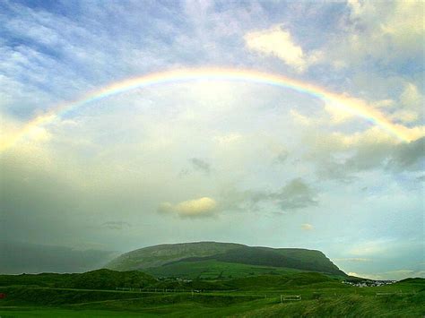 Free photograph; rainbow, landscape