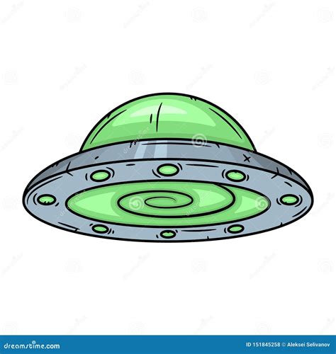 Alien Spaceship Cartoon