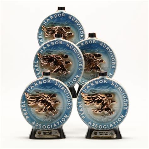 Beam Bourbon Whiskey in Pearl Harbor Survivors Association Decanters ...