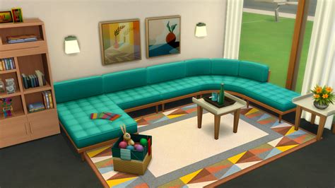 Tough And Tufted Sectional Sofa and Lounge Recolours by Krabaten59 from Mod The Sims • Sims 4 ...