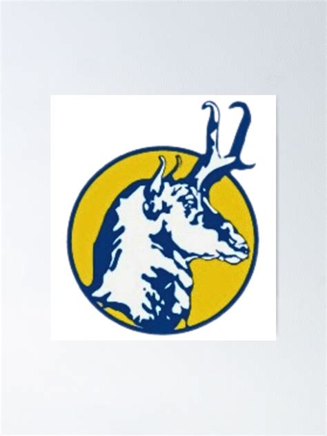 "University Of Lethbridge Pronghorns Retro Logo" Poster for Sale by thebirdbrand | Redbubble