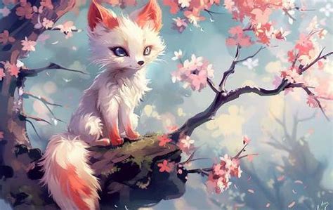 White fox anime - Online Jigsaw Puzzles