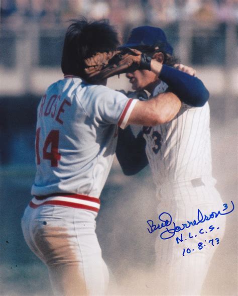 Pete Rose Autographed Photo - BUD HARRELSON NEW YORK METS FIGHT 10 8 73 ...