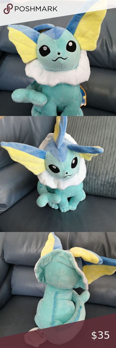 Vaporeon plush Pokémon official Japanese product | Pokemon official, Pokemon toy, Pokemon