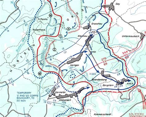 Hurtgen Forest Regimental Level Battle Map – Battle Archives