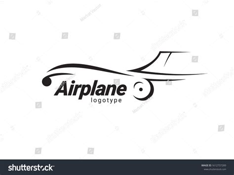 Airplane Logo Flight Plane Silhouette Black Stock Vector (Royalty Free) 1612737289 | Shutterstock