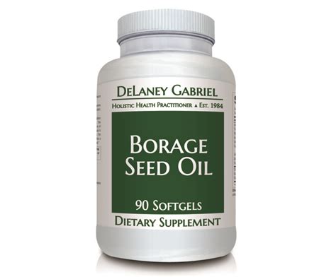 Borage Seed Oil - 1000 mg - DeLaney Gabriel HHP