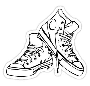 "Converse" Sticker for Sale by Shall Hatch | Shoes drawing, Converse, Converse 2020