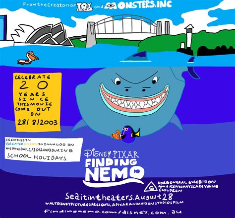 Disney,Pixar Finding Nemo Australian Movie Poster. by TrentPage on DeviantArt