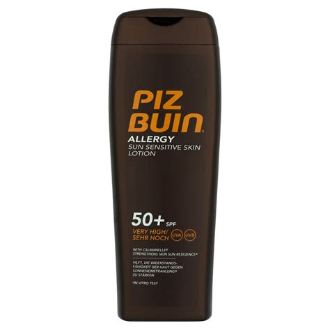 Piz Buin Allergy Sun Sensitive Skin Lotion 50+ SPF Very High-Natures ...