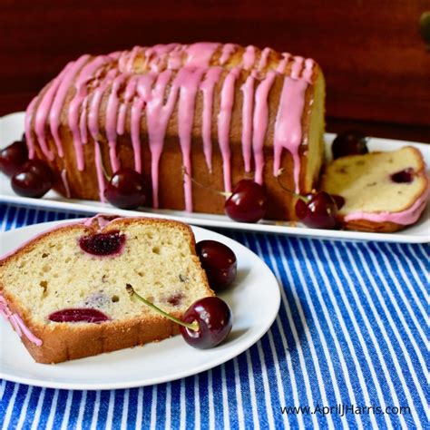 Easy Cherry Loaf Cake Recipe - April J Harris