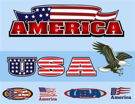 American Flag Logo Vector at Vectorified.com | Collection of American ...