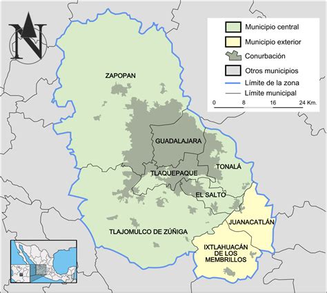 Mapa de Guadalajara - Vivir Guadalajara