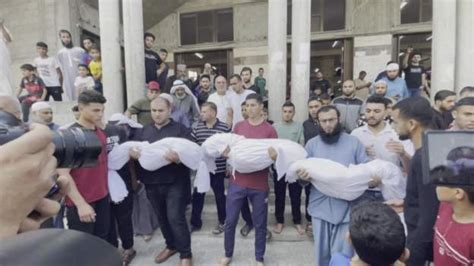 Gaza Mourns: Funeral Processions Pay Tribute to the Departed