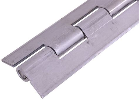 3" Wide Continuous Hinge - 6' Long - 1/2" Pin Diameter - Steel Marlboro Trailer Door Hinges MA25VR