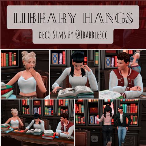 "Library Hangs" Deco Sims - The Sims 4 Build / Buy - CurseForge