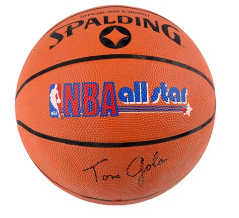 Lot Detail - TOM GOLA AUTOGRAPHED SPALDING NBA ALLSTAR BASKETBALL.