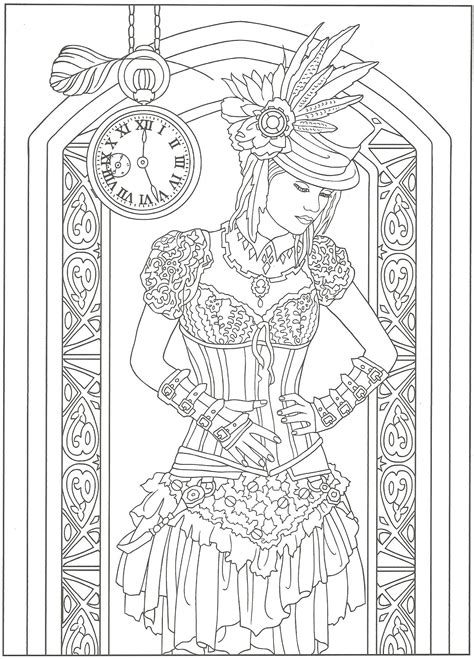 Printable Steampunk Coloring Pages