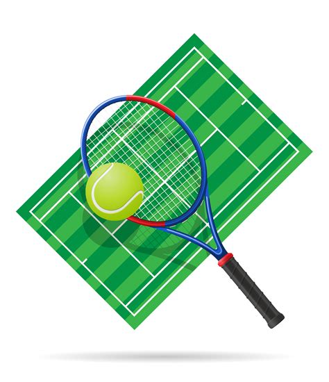 tennis court vector illustration 515993 Vector Art at Vecteezy