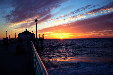 Manhattan Beach Sunset Photograph by Daniella Segura - Fine Art America