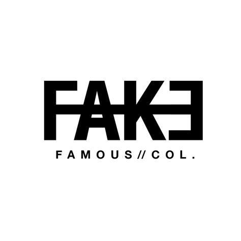 Fake Famous logo on Behance