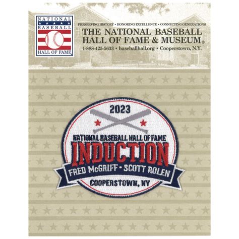 Baseball Hall of Fame 2023 Induction Logo Patch