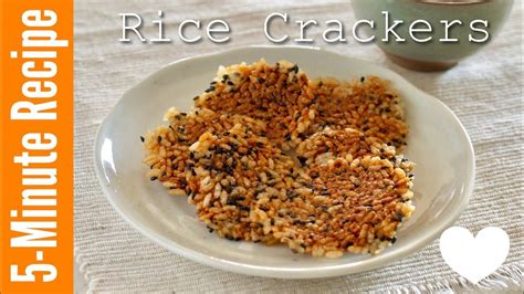 5 MIN Homemade Senbei Rice Crackers (Japanese Snack Recipe) | OCHIKERON ...