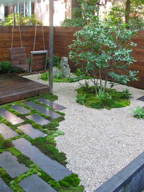 small garden ideas stepping stones gravel moss #outdoors #moss #garden | Japanese garden ...