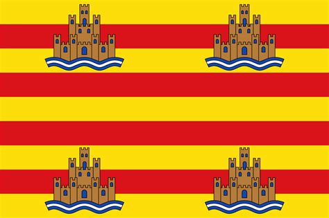 spain - What do the four castles on the flag of Ibiza represent? - History Stack Exchange