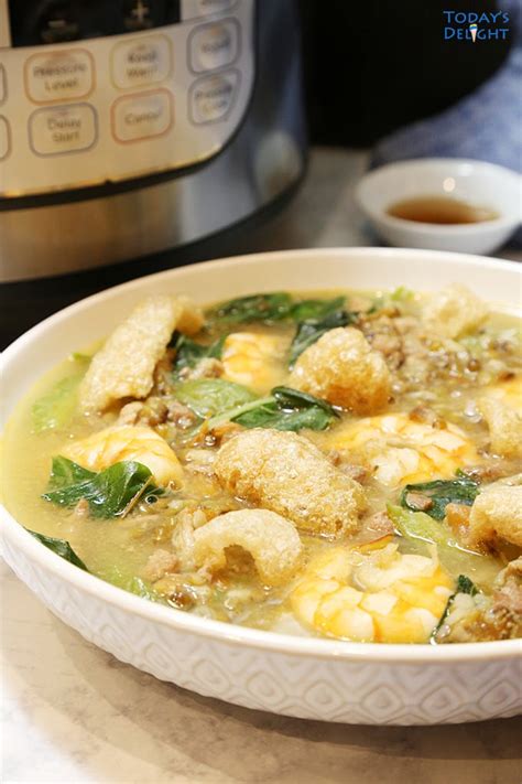 Instant Pot Ginisang Munggo with Shrimp (Mung Bean Soup) - Today's Delight