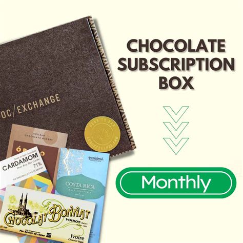 Monthly Chocolate Subscription - Choc Exchange Craft Chocolate Bars, Gifts, Boxes