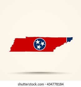 Map Tennessee Tennessee Flag Colors Stock Vector (Royalty Free) 434778184 | Shutterstock