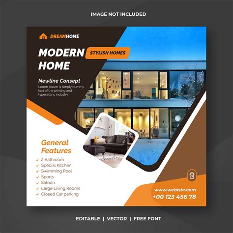 Modern Home Sale & Real Estate Social Media Banner Design Free