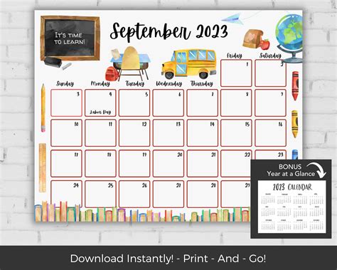 September 2023 Calendar Kids - Get Calendar 2023 Update