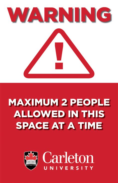 4. Maximum Occupancy Sign | The Print Shop