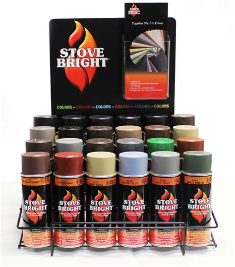 High Temperature Paint Aerosols - Stove Bright