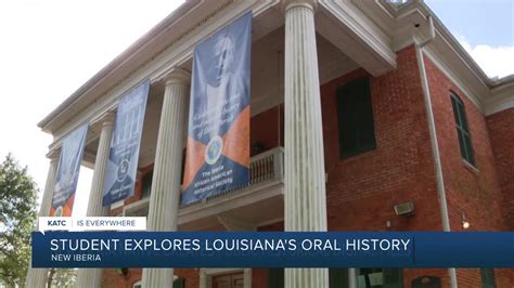 New Iberia student explores Louisiana's oral history