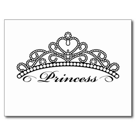 princess crown clipart black and white - Clip Art Library